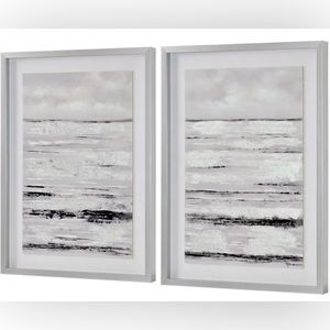 Renwil W6440 Delmar Glass Wall Art, Set of 2 New In Box